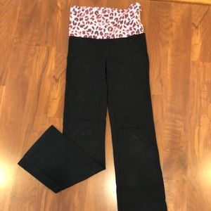 Pink yoga pants
